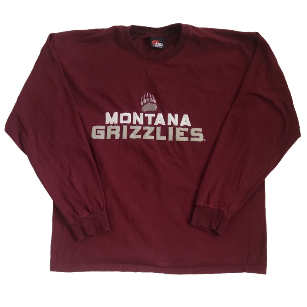 TSI Sportswear Maroon Montana Grizzlies Long Sleeve Tee